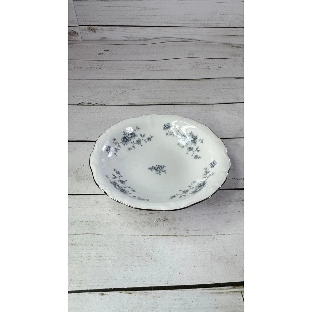 Johann Haviland Blue Garland Bavaria Germany Fruit Dessert Bowls‎ Set 4